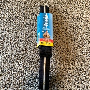 NWT Visiglo Dog Safety Collar Black Size Medium
